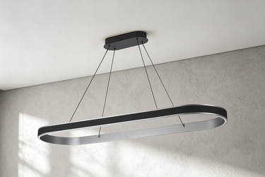 Tanner 1.2 Metre Linear Pendant Black & Antique Silver
