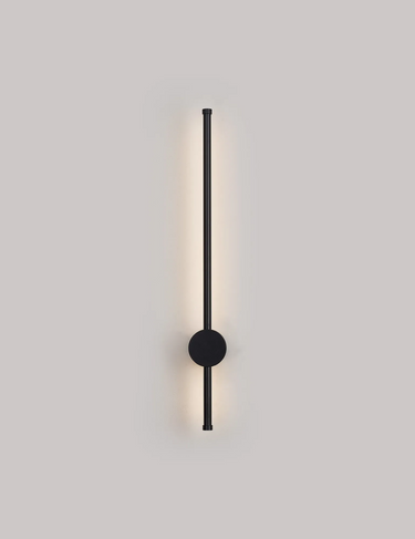 Aegean 65cm Wall Lamp, 12W LED, IP54, Black