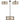 Nova 50cm Dual Mount, Bronze & Clear Glass