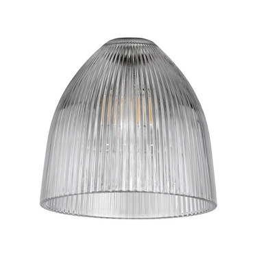 Pelham Large Cone Ribbed Clear Glass (Shade Only)
