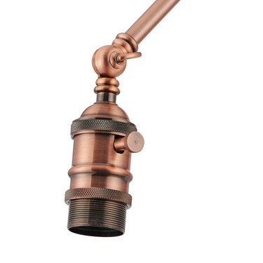 Pelham Wall Light, Antique Copper Finish - Switched