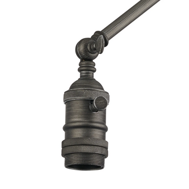Pelham Wall Light, Pewter Finish - Switched
