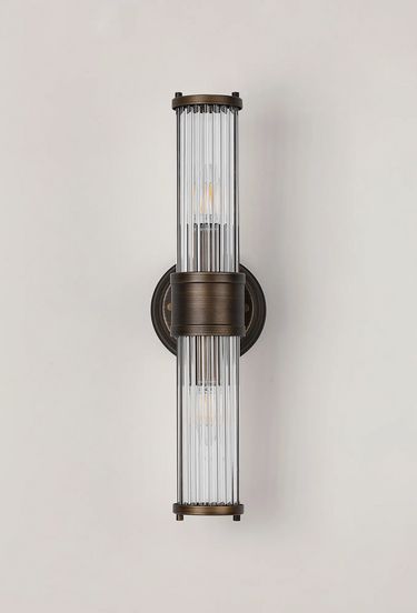 Arcadia IP44 2LT Wall Light Up/Down Bronze