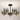 Manhattan 5 Light Semi Flush in Brass with Smoked Ombre Glass