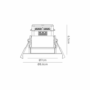 Anzu Integrated Downlight Satin Nickel