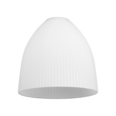 Pelham Large Cone Ribbed Opal Glass (Shade Only)