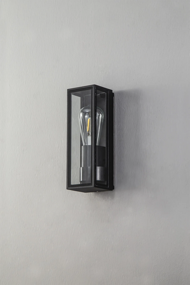 Charlton Flush Wall Light, IP65, Anthracite