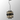 Exolon 6 Light 25cm Pendant, Satin Black Finish with Smoked Sculpted Glass
