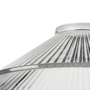 Pelham Conical Pleated Clear Glass (Shade Only)
