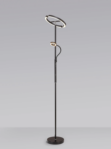 Aura Black Finish Mother & Child Floor Lamp, 20W+5W