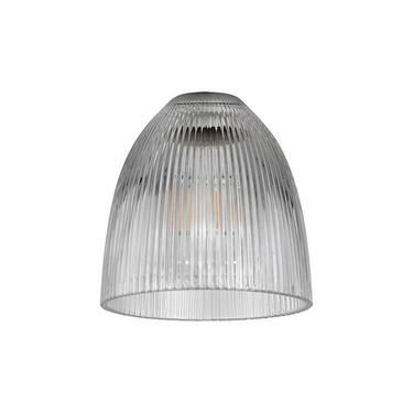Pelham Small Cone Ribbed Clear Glass (Shade Only)