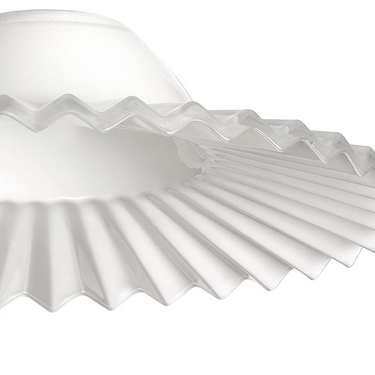 Pelham Small Daisy Petal Opal Glass (Shade Only)