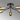 Mason 5 Light Flush, Satin Black/Gold & Smoked Glass