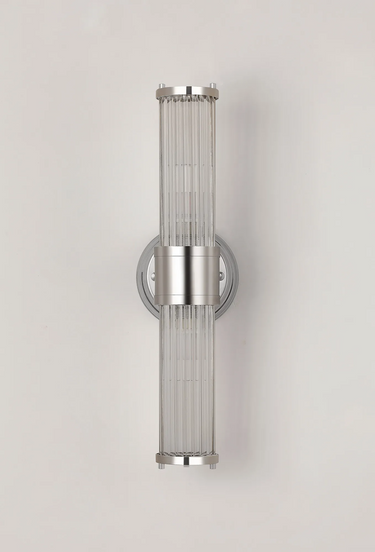 Arcadia 2LT Wall Light Up/Down Polished Nickel IP44