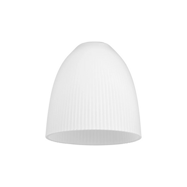 Pelham Small Cone Ribbed Opal Glass (Shade Only)
