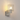 Madison Single Wall Light, Beige Stone with Wide Ribbed Clear Glass