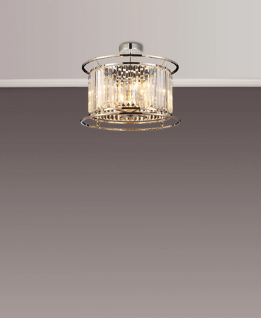 Dynasty 6 Light Dual Mount Pendant Polished Nickel