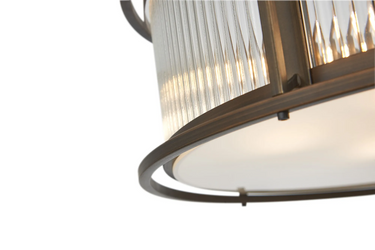 Nova 65cm Dual Mount, Bronze & Clear Glass