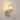 Madison Single Wall Light, Beige Stone with Narrow Ribbed Clear Glass