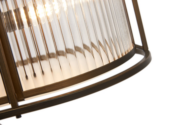 Nova 1m Linear Dual Mount, Bronze & Clear Glass