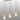 Madison Linear 3 Light, Light Gold with Narrow Ribbed Amber Glass
