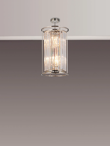 Dynasty 6 Light Dual Mount Lantern Polished Nickel