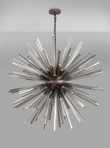 Rigel 32 Light Brown Oxide and Smoked Glass