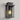 Abbot Small Black and Silver Wall Light, IP44