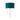 Cortez Wall Lamp Antique Gold Leaf & Teal Satin Shade