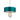 Cortez 3 Light Pendant Antique Silver & Teal Satin Shade