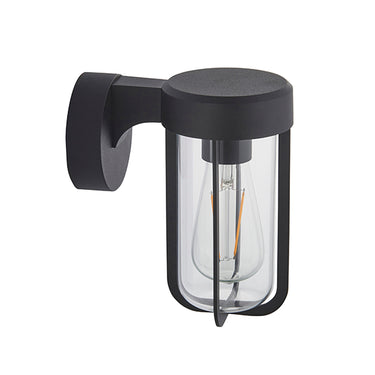 Parkville Matt Black & Clear Glass