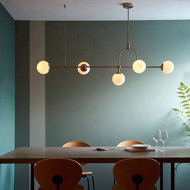 Shackleton 5 Light Eccentric Pendant Antique Brass