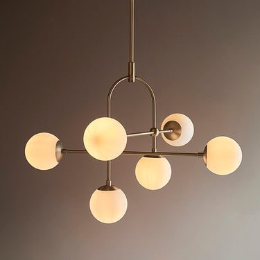 Shackleton 6 Light Pendant Antique Brass