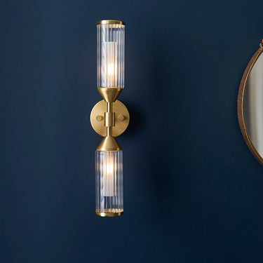 Boyd 2 Light Wall Lamp Satin Brass