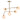 Otto 5 Light Semi flush