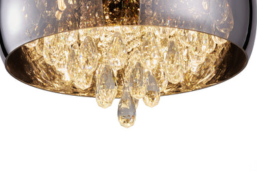 Raven Large Flush with Clear Crystal