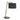 Tiller Table Lamp Matt Brass & Black with Black Shade