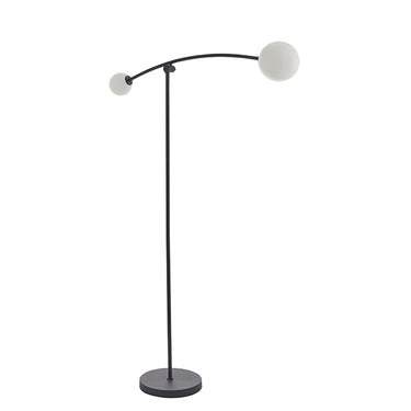 Hector 2 Light Floor Lamp Textured Black