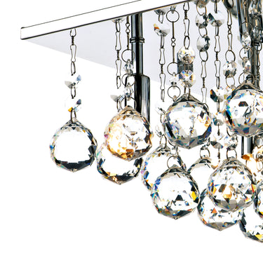 Abacus 4 Light Flush Polished Chrome