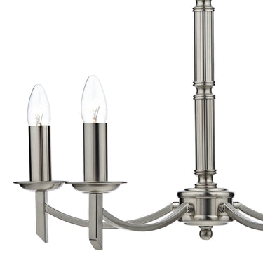 Ambassador 5 Light Pendant Satin Chrome