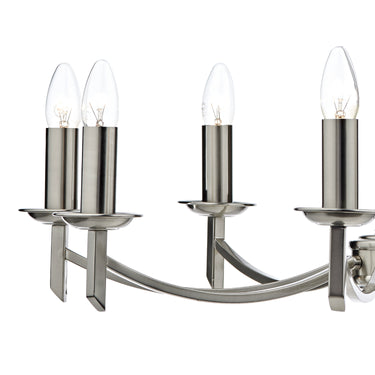 Ambassador 8 Light Pendant Satin Chrome