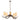 Antler 5 Light Rustic Pendant C/W Shades