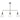 Arvin 3LT Bar Pendant Antique Chrome & Glass