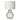 Azores Small Clear Table Lamp Base Only