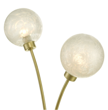 Avari 2 Light Table Lamp Satin Brass