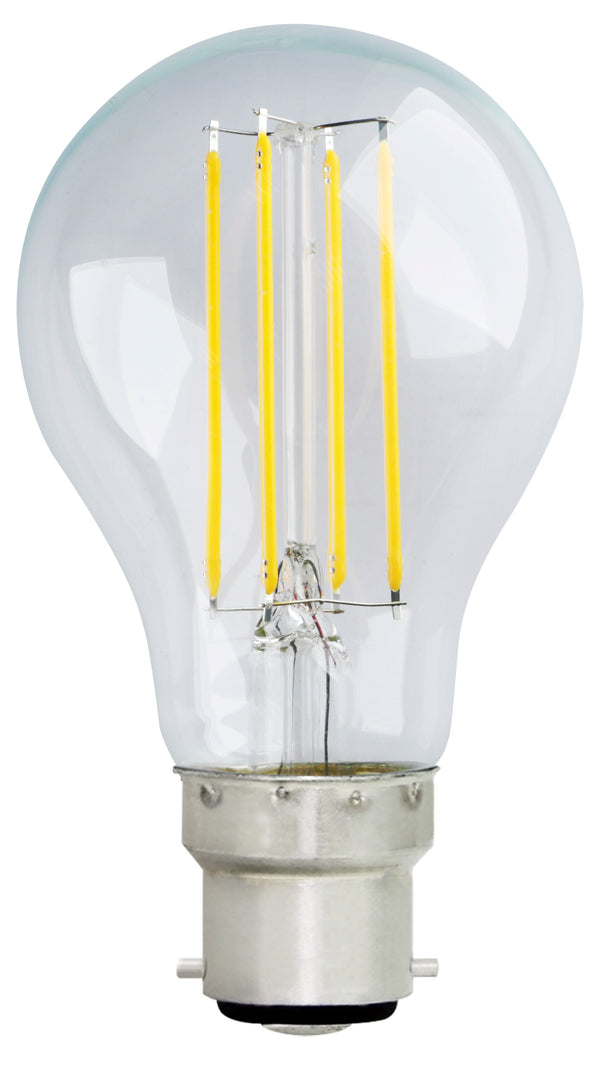 BC (B22) GLS LED 7W Clear Dimmable