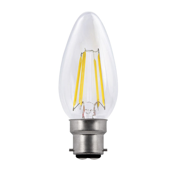BC (B22) Candle LED 4W Clear Dimmable