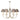 Bermuda 6 Light Pendant Cream Gold