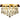 NLCB - Clara 4 Light Crystal Flush, Gold
