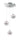 A2 - Latitude 3 Light LED Round Pendant Polished Chrome